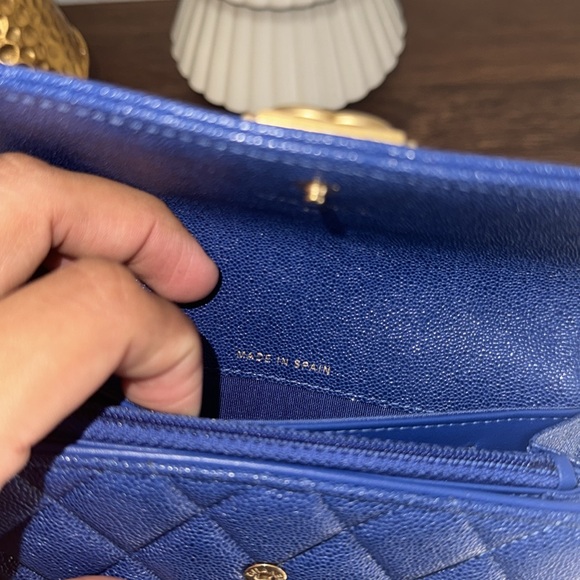 Chanel Blue Quilted Wallet - Picture 10 of 13